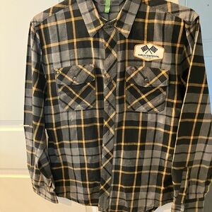 Harley Davidson Size Large oversized will fit XL Flannel Long Sleeve
